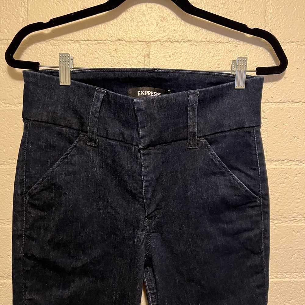 Express High Rise Denim Legging - Picture 3 of 9